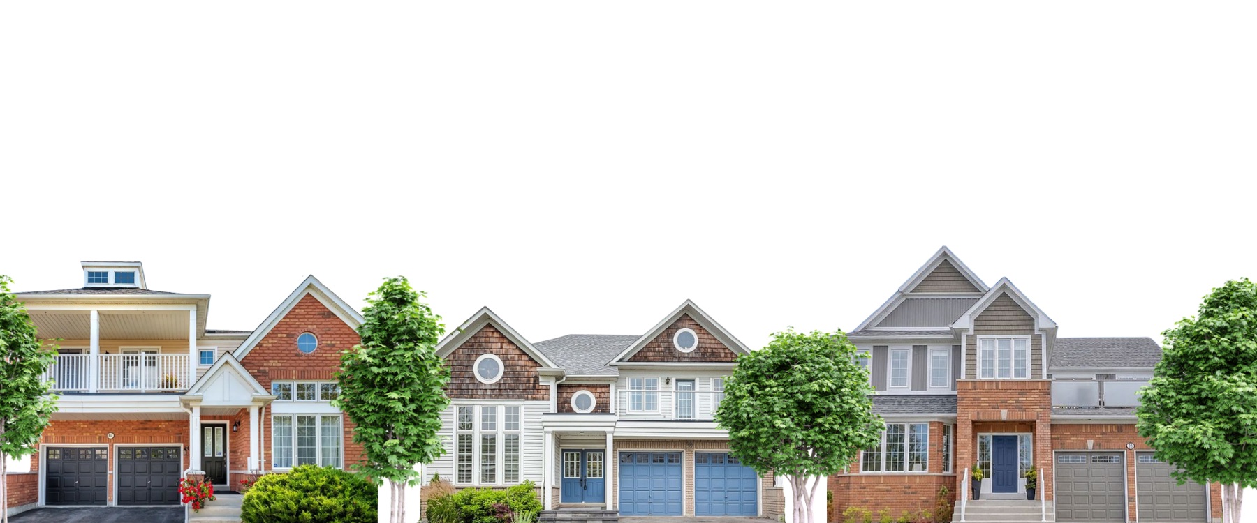 A quiet residential streetscape in the Ajax Lakeside neighbourhood, where The Gordon Brothers live and work