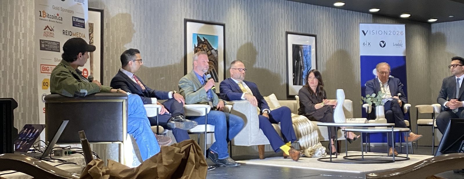 Doug Gordon speaking on the panel at Vision 2026, Durham Region's real estate conference at the Ajax Convention Centre
